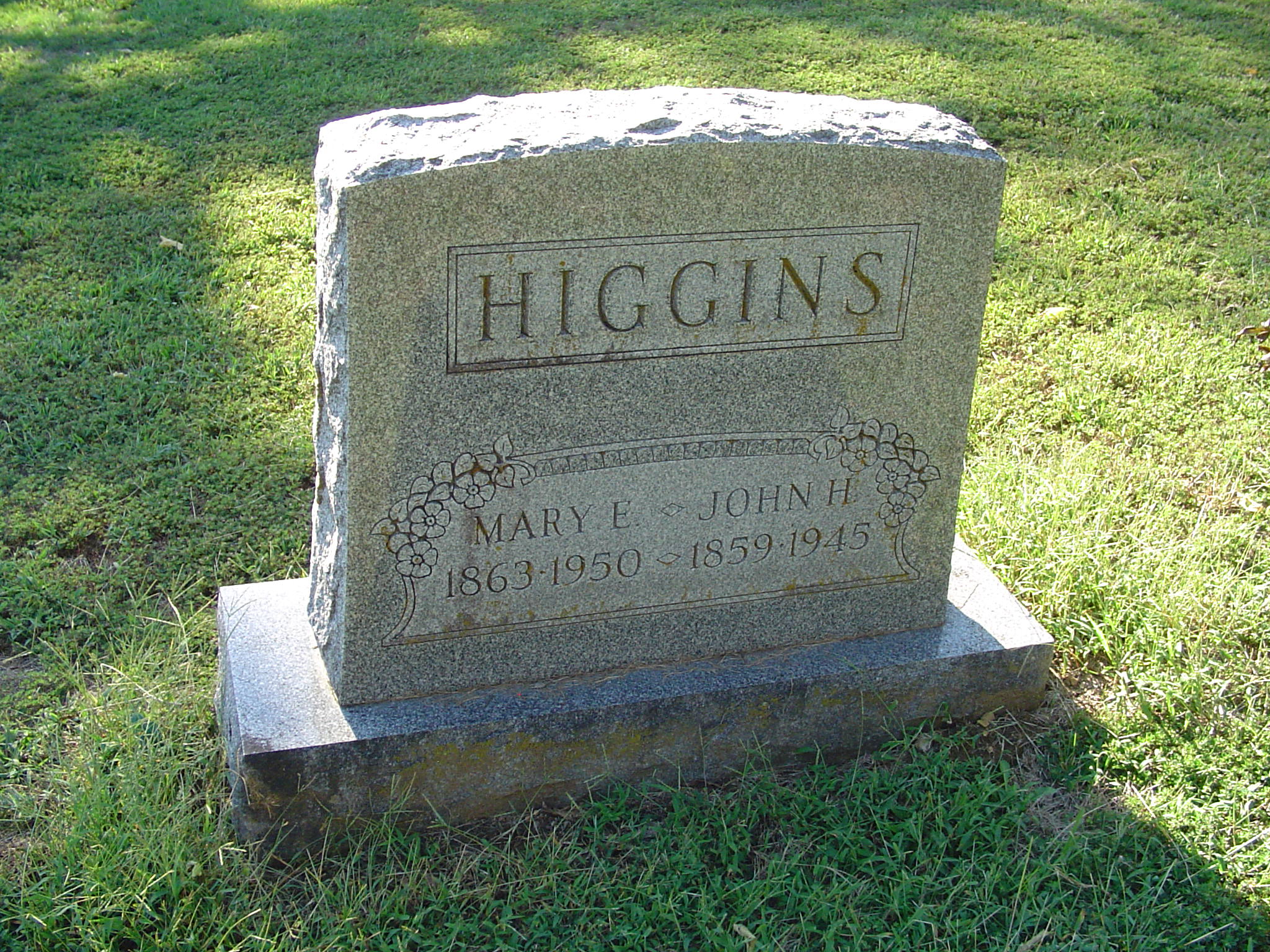 john higgins wife. Higgins John H -- 1859 Sep 23