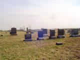 Allee cemetery looking west - click for larger picture